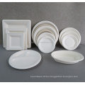 Biodegradable  Uncoated Sugarcane Ribbed Paper Plates